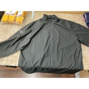 Callaway Men's XXXL Full Zip Golf Jacket Windbreaker Black